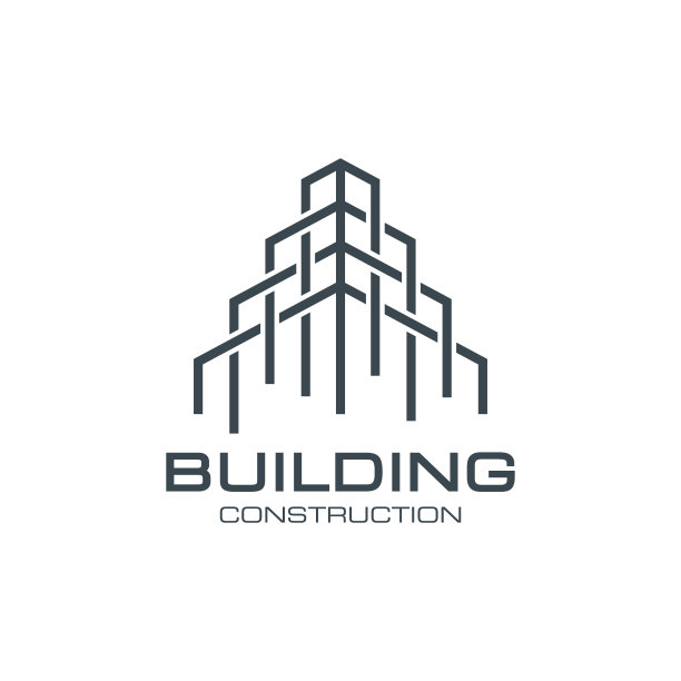 摘要建筑矢量股票插图设计模板。图片下载