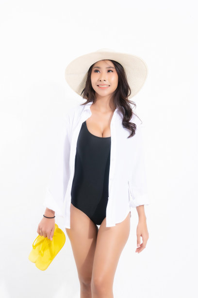 女性工作室肖像与夏季旅游概念。图片下载