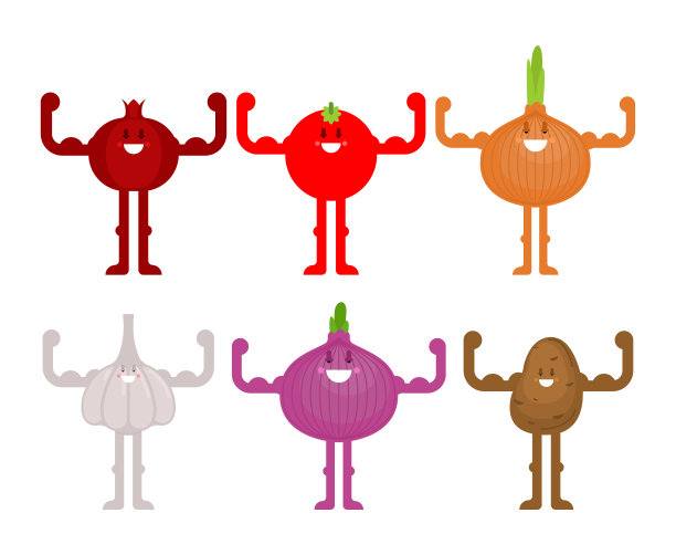 强力蔬菜搭配强力番茄和大蒜图片下载