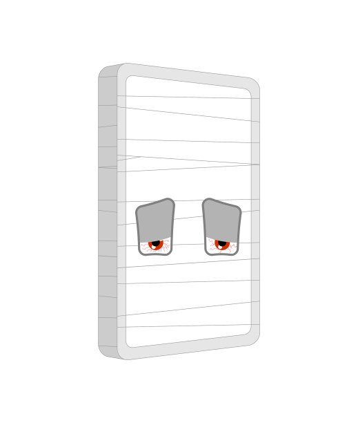 手机包扎生病的智能手机卡通风格图片下载