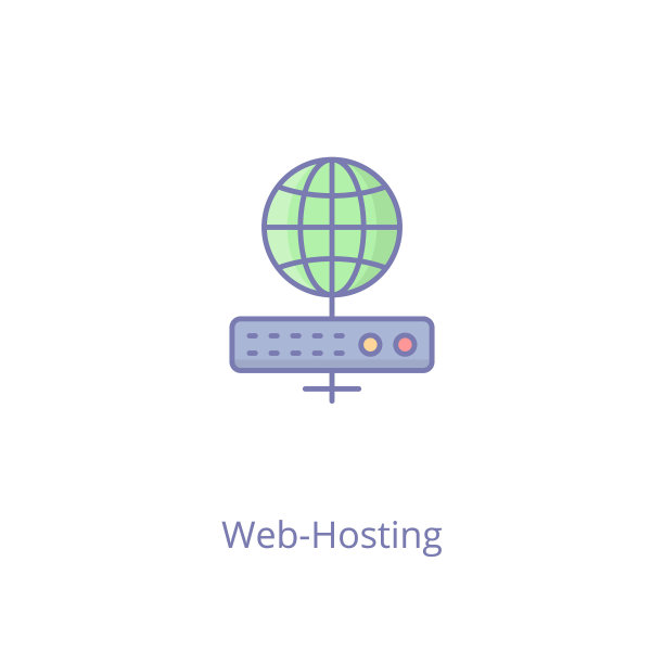 矢量网页Hosting图标。标志图片下载