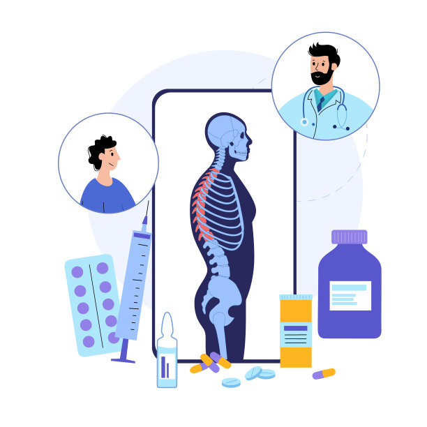 脊柱标志模板图片下载