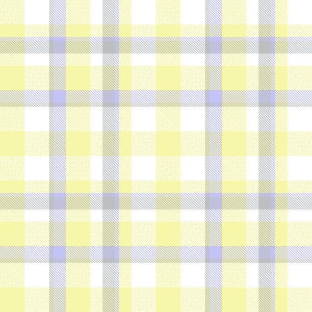 黄色格子呢格子无缝图案图片下载