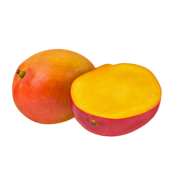 白色背景上孤立的成熟芒果图片下载