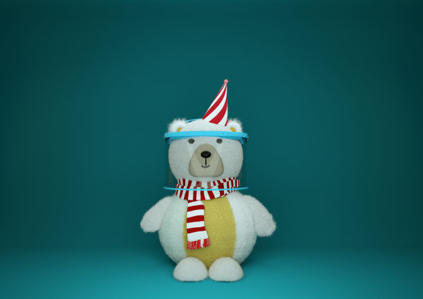 带防护盾的玩具熊图片下载