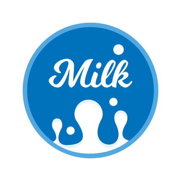 牛奶标签以白色为背景元素为天下图片下载