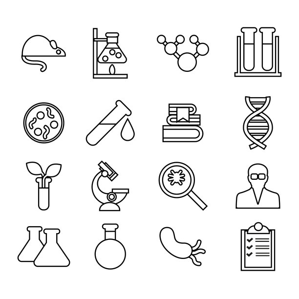 科学和实验室图标引领潮流图片下载