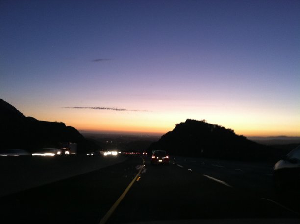 日落开车图片下载