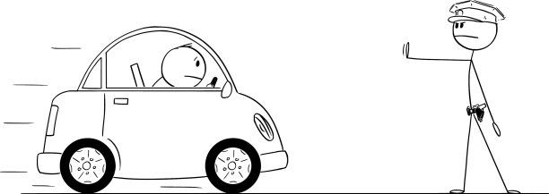 卡通交通警察或交通警察图片下载