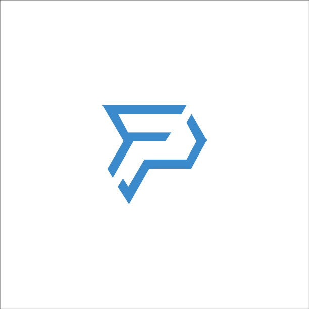 首字母fp或pf标志设计模板图片下载