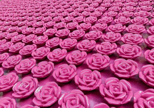 粉色的塑料花图片下载