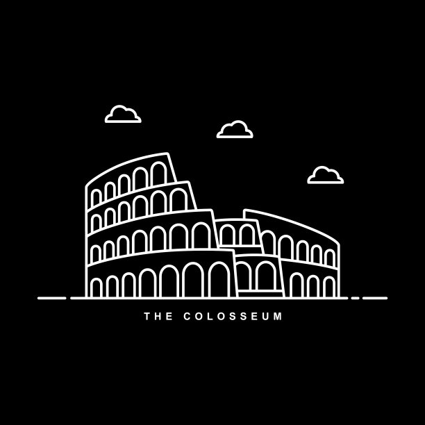 罗马斗兽场，意大利纪念碑，历史建筑图片下载