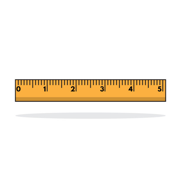 尺子5英寸图标准备学校主题博客图片下载
