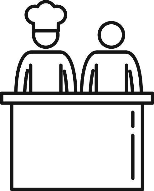 烹饪显示图标轮廓风格图片下载