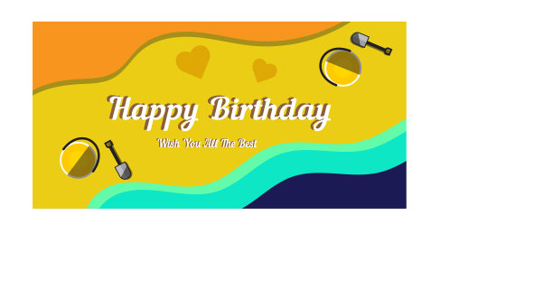 带海滩背景的生日短信图片下载