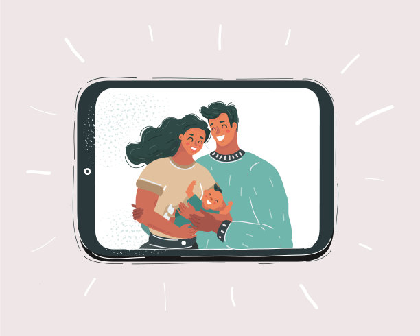 年轻的父母与十几岁的儿子学步图片下载