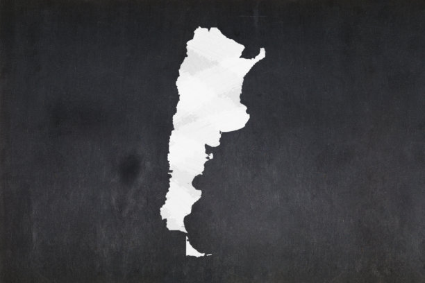 在黑板上画的阿根廷地图图片下载
