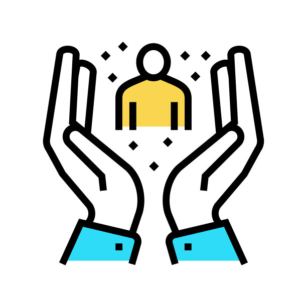 无价的员工颜色图标矢量彩色插图图片下载