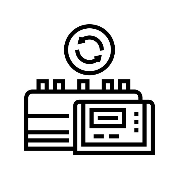 药厂设备更换线图标矢量插图图片下载