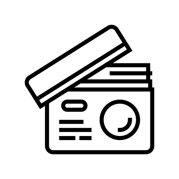 面霜容器线图标矢量插图图片下载