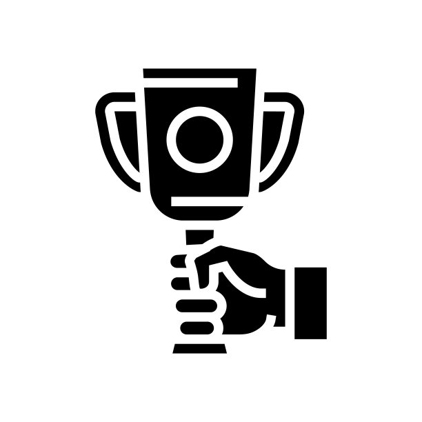 月工杯字形图标矢量插图图片下载