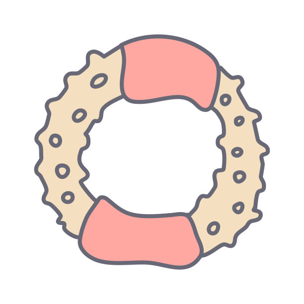 婴儿出牙环矢量插图。图片下载