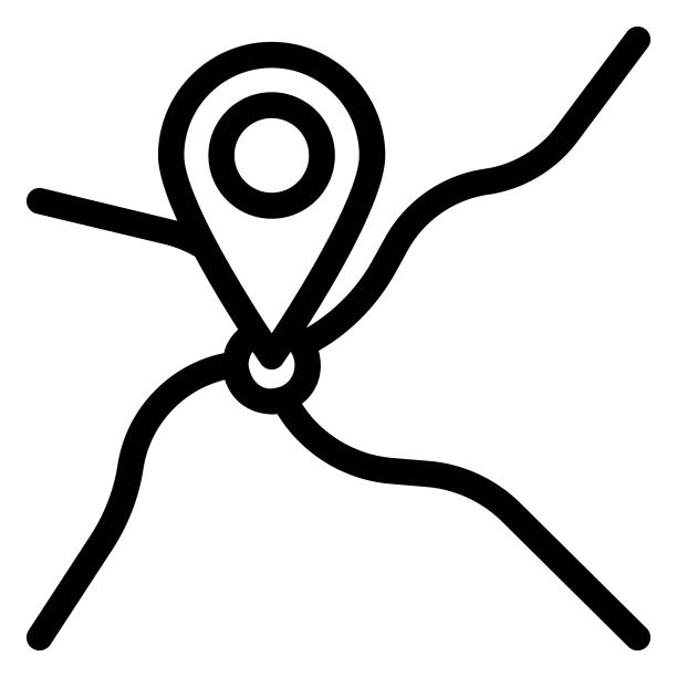 定位引脚上的地图图标说明。放置标记，gps，导航标志。图片下载