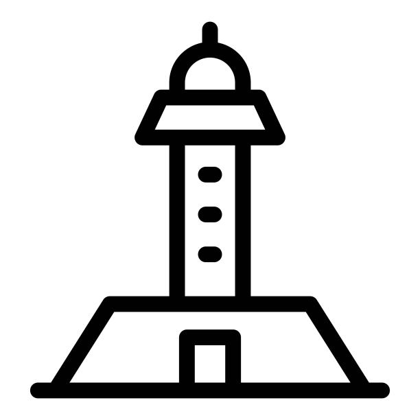导航海塔图标。灯塔图标。图片下载