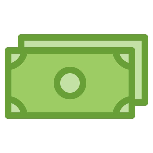 纸币图标为平的风格。现金的迹象。货币符号。金融的概念。图片下载