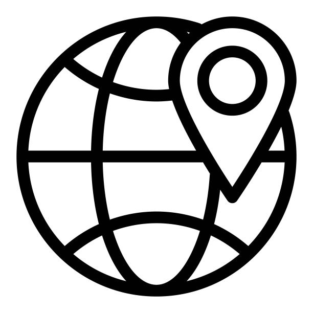 全球定位图标，地球上的地图图钉图片下载