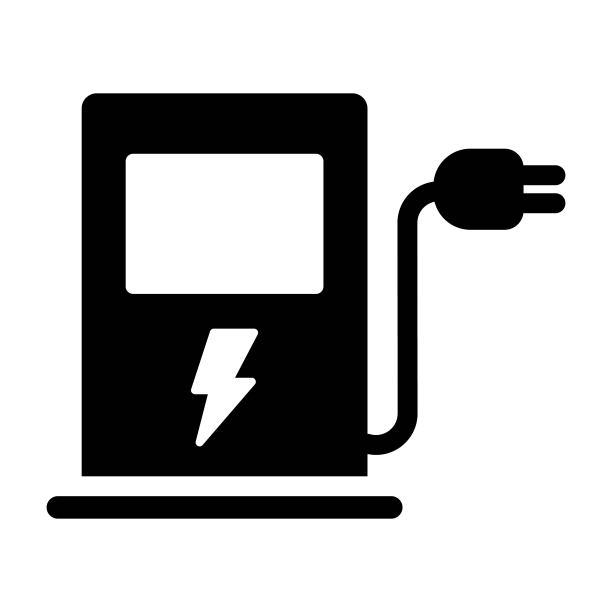 汽车充电站。绿色的概念。图片下载