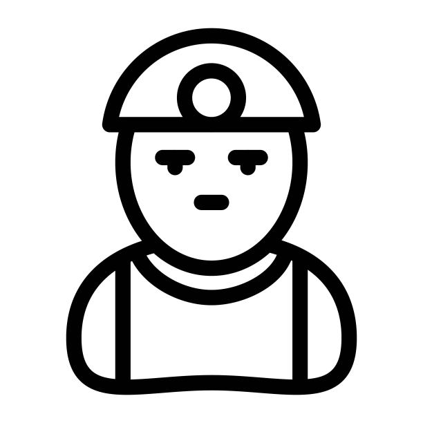 工人的图标。建筑工人、建筑师、土木工程师标志。劳动力的概念。图片下载