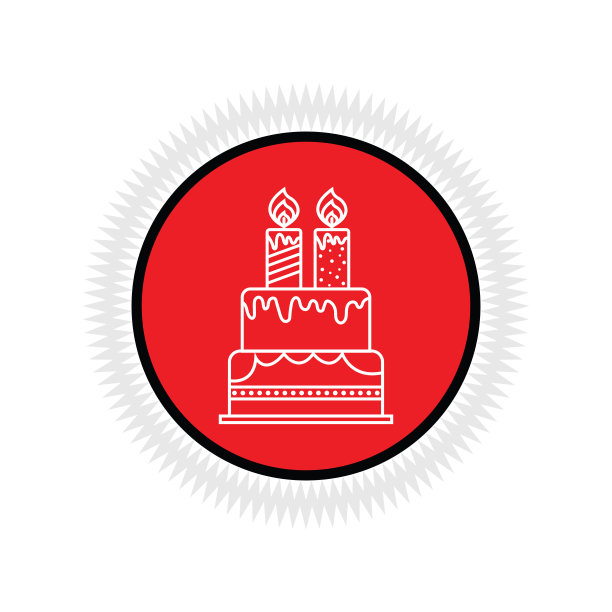 生日蛋糕线图标图片下载