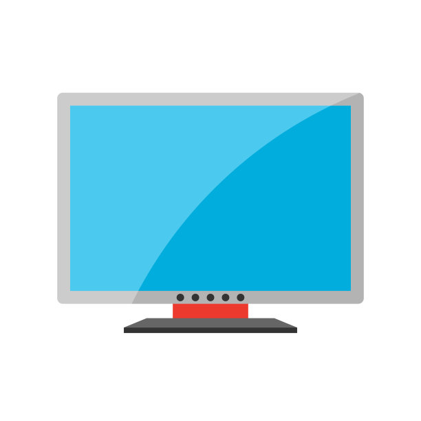 电视的程式化插图。图片下载