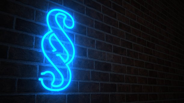 霓虹灯的段落图片下载