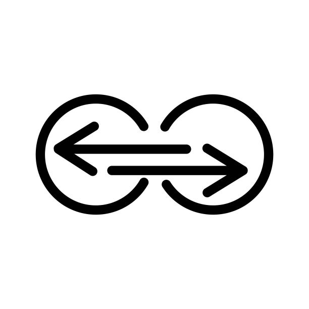 交换箭头图标。货币兑换的迹象。转账的象征。图片下载