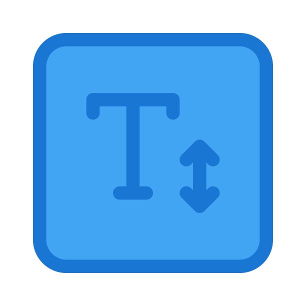 字体大小矢量图标孤立在白色背景。图片下载