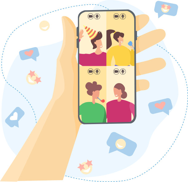 平生日期间在线过节和聊天图片下载