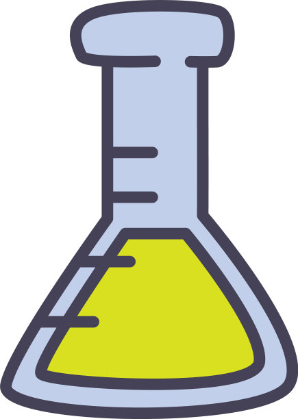 化学烧瓶灌装风格图标设计图片下载