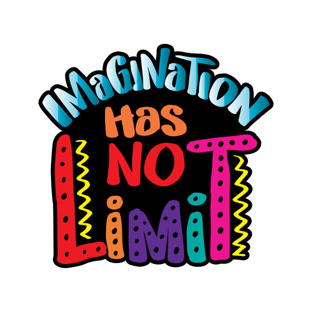 想象力是无限的。引用排版。图片下载