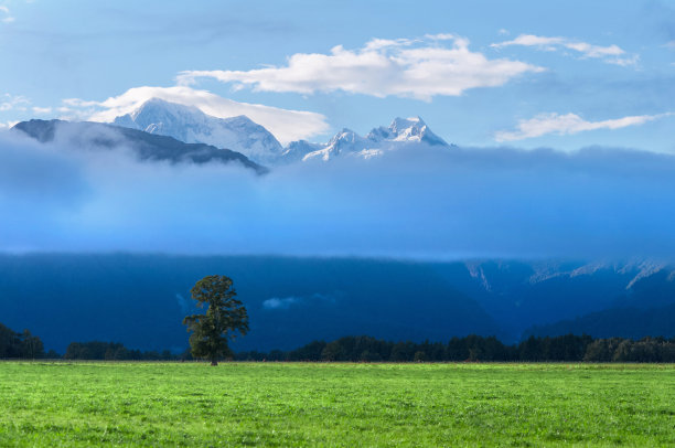 新西兰库克山(奥拉基)风景优美图片下载