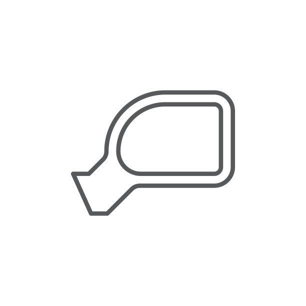 汽车后视镜图标符号孤立上图片下载