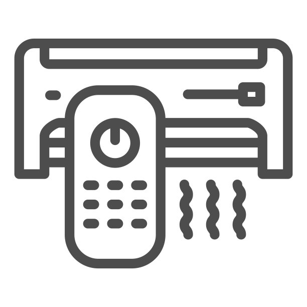 空调和远程控制线路图标图片下载