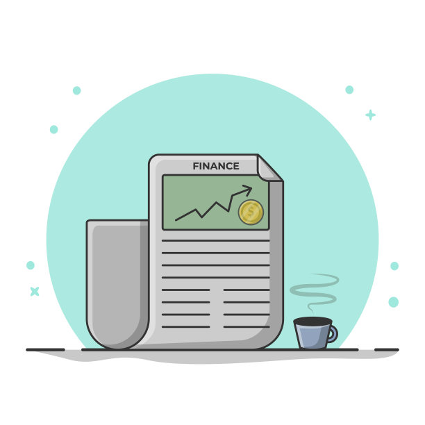 报纸金融设计概念图片下载