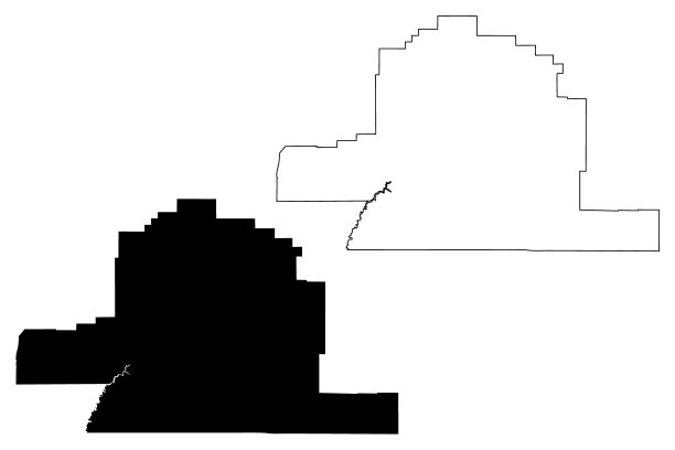 大角县，蒙大拿州(美国县，美国，美国，美国)地图矢量插图，涂鸦草图大角地图图片下载