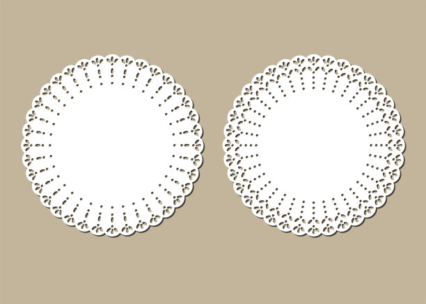 采购产品复古花边桌布，装饰的地方垫，剪纸设计图片下载
