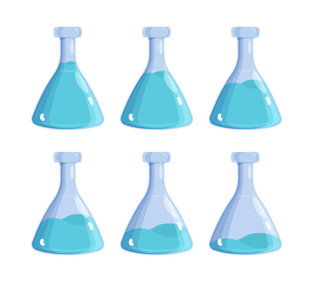 神奇的药水。瓶与巫术解毒剂矢量图片集图片下载