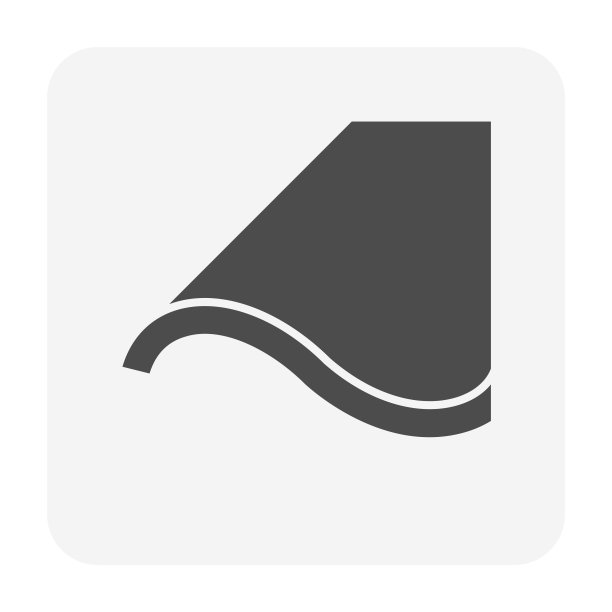 屋顶瓦片矢量图标。图片下载