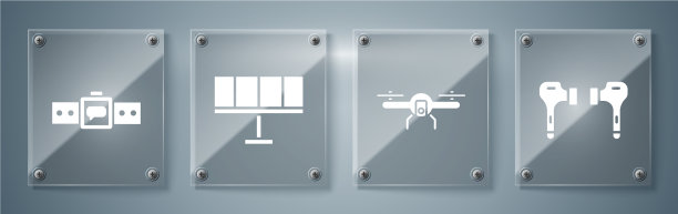 设置空气耳机无人机飞行太阳能图片下载