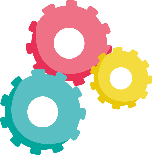 齿轮齿轮设置孤立图标设计图片下载